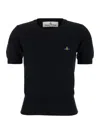 Vivienne Westwood Cotton And Cashmere Blend Top In Black