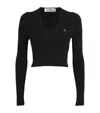Vivienne Westwood Bea Cropped Sweater In Black