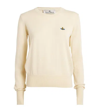 Vivienne Westwood Cotton-cashmere Bea Sweater In Ivory