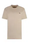 Vivienne Westwood Crew-neck T-shirt In Cotton In Beige