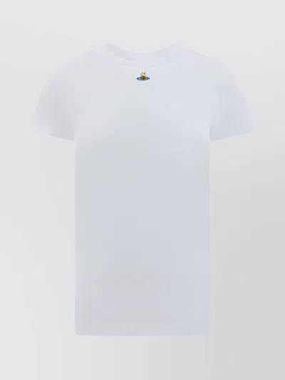 Vivienne Westwood Cotton Crew Neck T-shirt With Short Sleeves In White