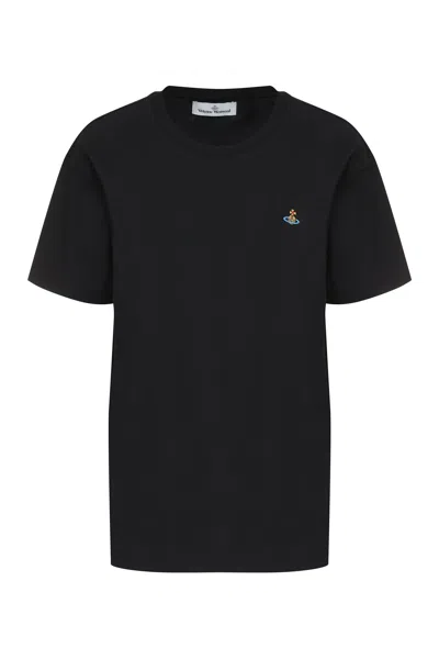Vivienne Westwood Cotton Crew-neck T-shirt In Black
