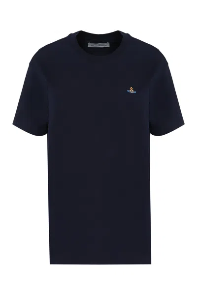 Vivienne Westwood Cotton Crew-neck T-shirt In Black