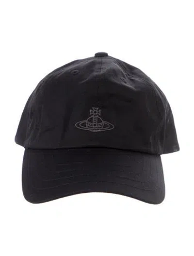 Pre-owned Vivienne Westwood Cotton Embroidered Baseball Cap In Black