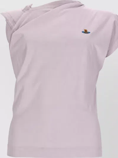 Vivienne Westwood Cotton Logo Camisole In Purple