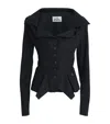 Vivienne Westwood Mens Black Monday Puffed-shoulders Cotton Shirt In Black