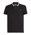 Vivienne Westwood Polo Shirt With Striped Collar Detail In Black