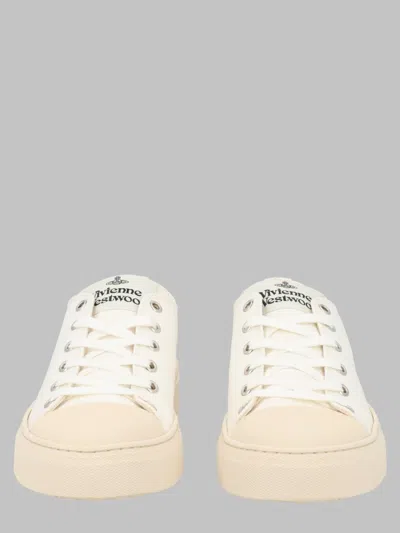 Vivienne Westwood Cotton Plimsoll Low-top Sneaker In White