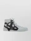VIVIENNE WESTWOOD COTTON PLIMSOLL SNEAKERS WITH ANKLE-HIGH DESIGN