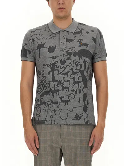 Vivienne Westwood Cotton Polo In Grey