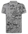 Vivienne Westwood Graphic-print Polo Shirt In Gray