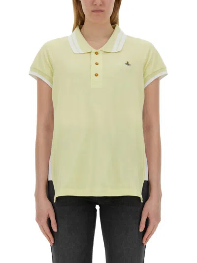 Vivienne Westwood Cotton Polo In Yellow