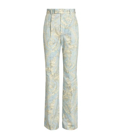 Vivienne Westwood Cotton Ray Trousers In Blue