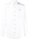 Vivienne Westwood Shirt With Subtle Orb Embroidery And Tailored Fit In White