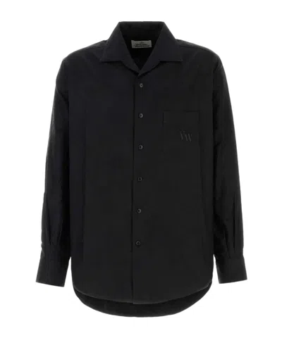 VIVIENNE WESTWOOD VIVIENNE WESTWOOD LOGO EMBROIDERED BUTTONED SHIRT