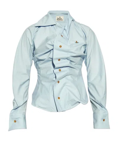 Vivienne Westwood Cotton Shirt In Blue