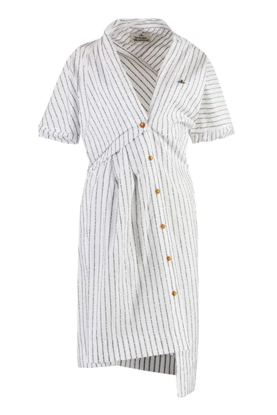 Vivienne Westwood Cotton Shirtdress In White