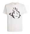 Vivienne Westwood White Crewneck T-shirt With Maxi Orb Logo Print On The Front In White