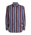 Vivienne Westwood Man Shirt Slate Blue Size 40 Cotton In Multi