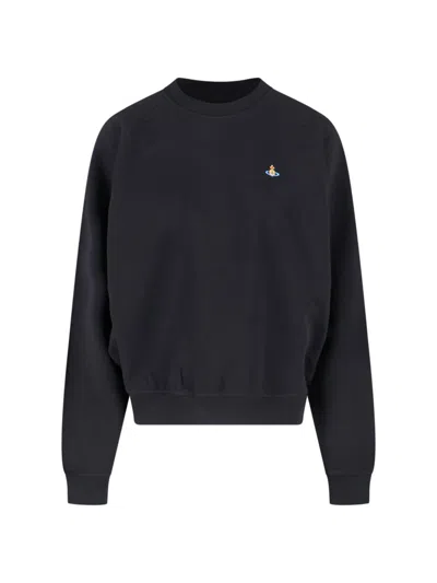 Vivienne Westwood Cotton Sweatshirt Sweater In Black