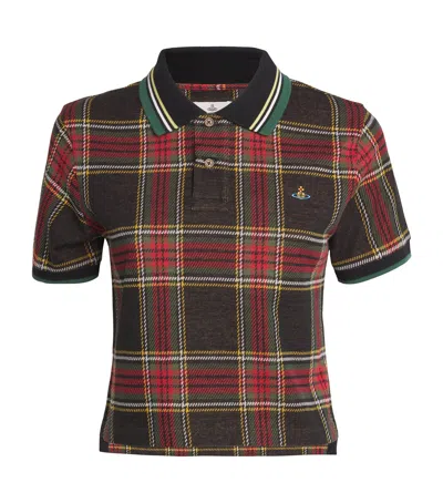 Vivienne Westwood Cotton Tartan Polo Shirt In Multi