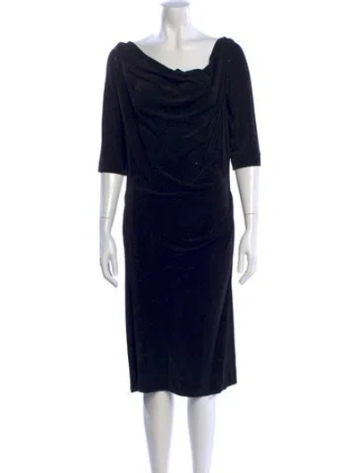 Pre-owned Vivienne Westwood Cowl Neck Knee-length Dress In Multi