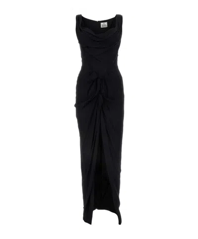 VIVIENNE WESTWOOD VIVIENNE WESTWOOD SLEEVELESS ASYMMETRIC MAXI DRESS