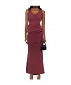 Vivienne Westwood Red Liz Jersey Maxi Dress In Burgundy