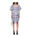 Vivienne Westwood Blue Cranbroune Midi Dress In Multicolor
