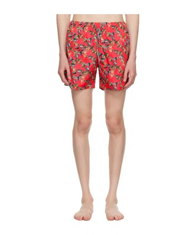 Vivienne Westwood Crazy Orb Swim Shorts In Nude