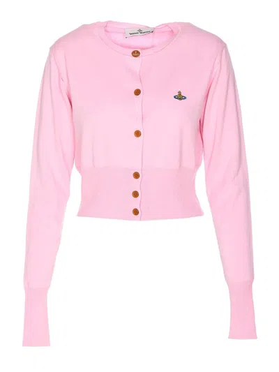 Vivienne Westwood Pink Bea Cardigan In Nude