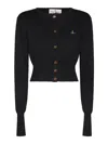 Vivienne Westwood Bea Cropped Sweater In Black