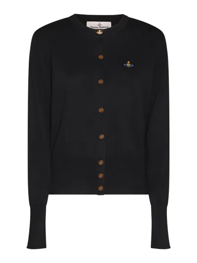 VIVIENNE WESTWOOD CÁRDIGAN - NEGRO