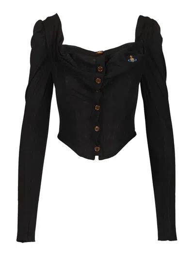 Vivienne Westwood Bea Corset Cardi In Black