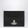 Vivienne Westwood Orb Logo-plaque Card Holder In Black