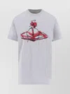 Vivienne Westwood Crew Neck Graphic Print Short Sleeves In Gray