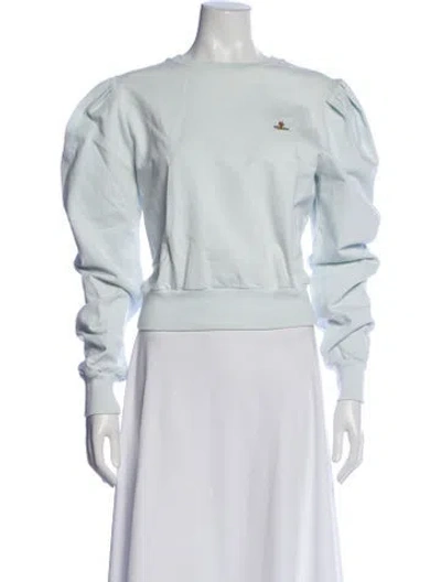 Pre-owned Vivienne Westwood Crew Neck Long Sleeve Sweatshirt In Blue