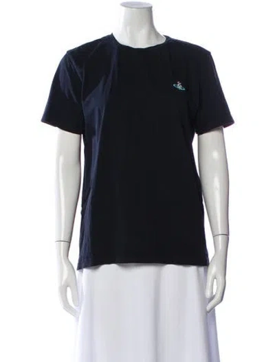 Pre-owned Vivienne Westwood Crew Neck Short Sleeve T-shirt In Blue