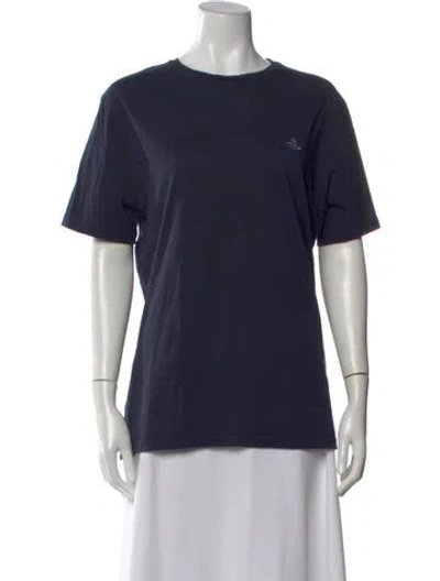 Pre-owned Vivienne Westwood Crew Neck Short Sleeve T-shirt In Blue