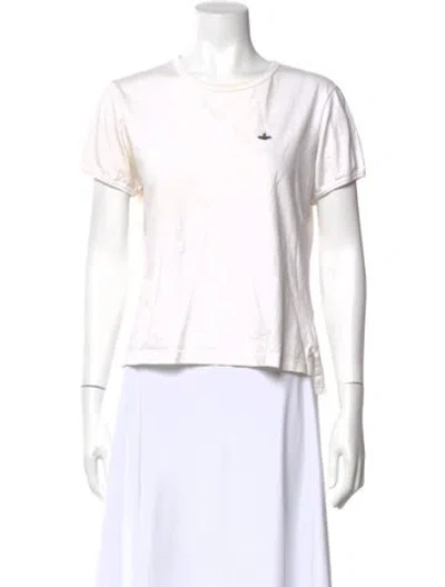 Pre-owned Vivienne Westwood Crew Neck Short Sleeve T-shirt In White