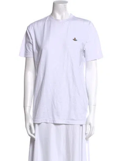 Pre-owned Vivienne Westwood Crew Neck Short Sleeve T-shirt In White