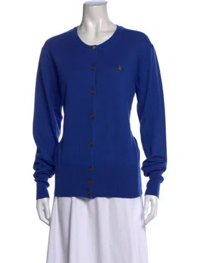 Pre-owned Vivienne Westwood Crew Neck Sweater In Blue