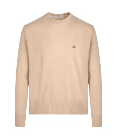 Vivienne Westwood Crew Neck Sweater In Brown