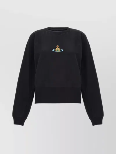 VIVIENNE WESTWOOD CREW NECK SWEATSHIRT RIBBED CUFFS