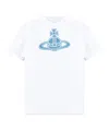 Vivienne Westwood White Paris Orb Classic T-shirt In White