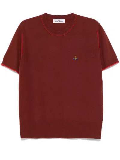 Vivienne Westwood Crew Neck Top In Red