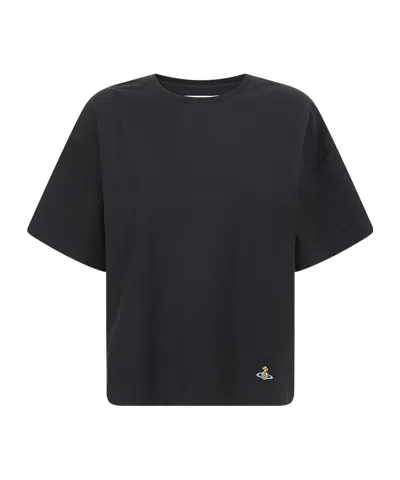 Vivienne Westwood Crew Neck T-shirt In Black