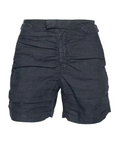 Vivienne Westwood Crewe Linen Shorts In Black