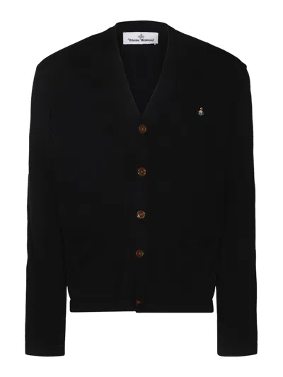 VIVIENNE WESTWOOD SUÉTER CUELLO REDONDO - NEGRO