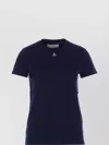 Vivienne Westwood Crewneck Embroidered Orb Logo Short Sleeves Top In Blue